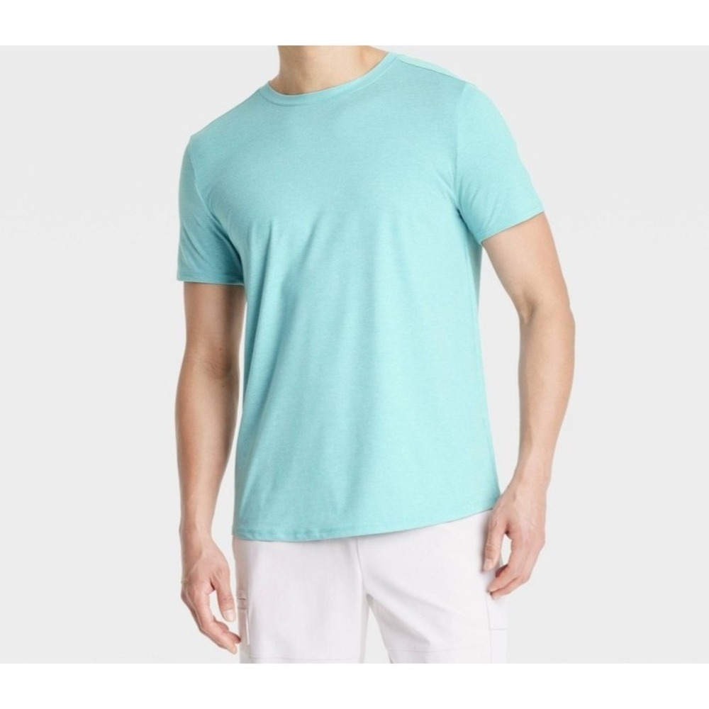 All in Motion Men's Short Sleeve Soft Stretch T-Shirt, Green, Size XL, NWT